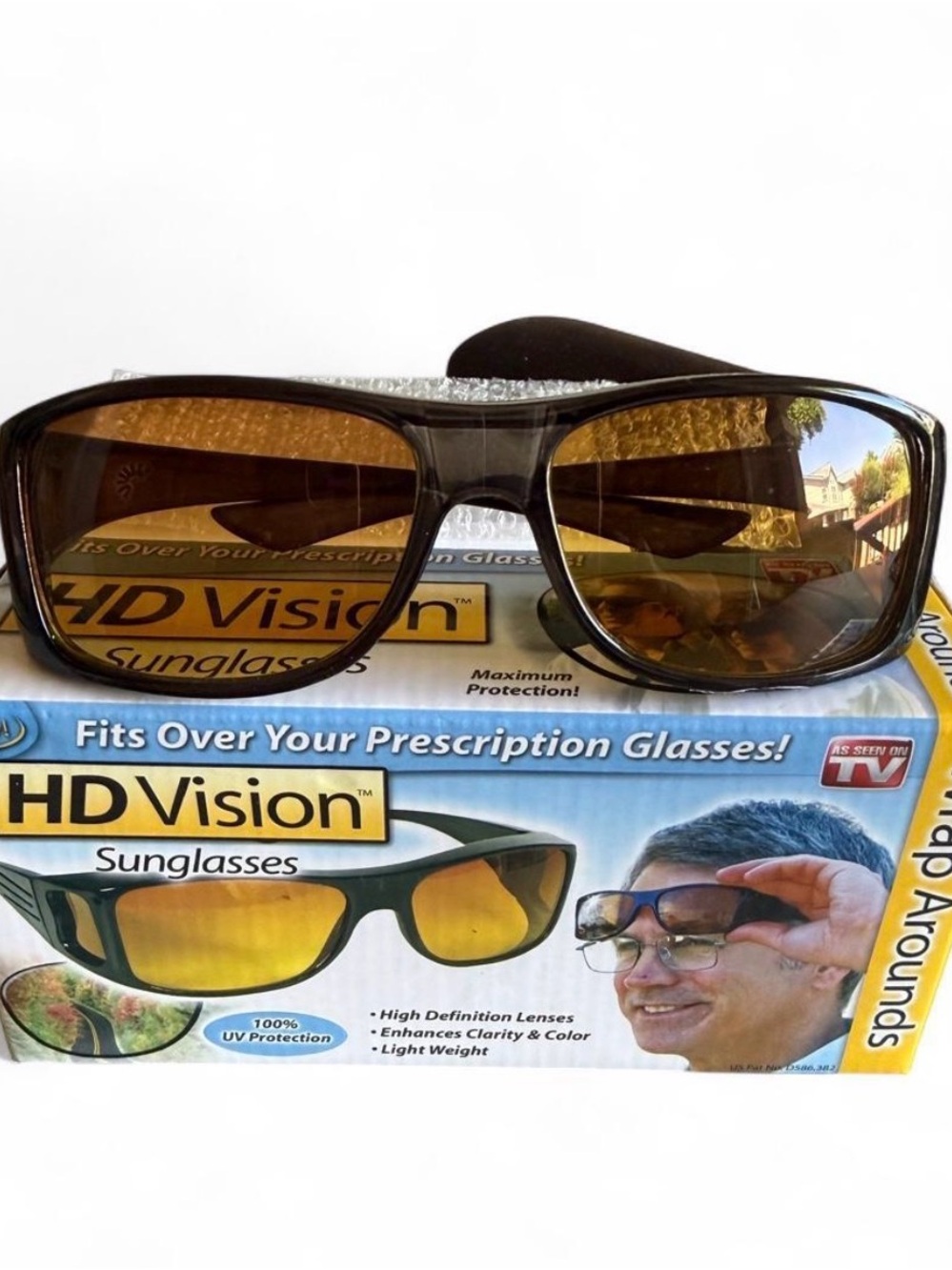 Brown Fit-Over Sunglasses